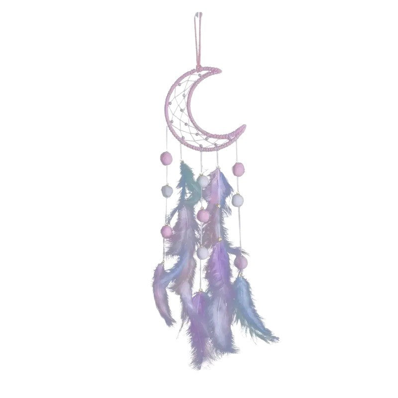 Image of DIY Feather Wind Chime Kit with colorful materials