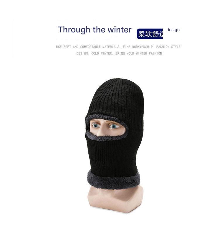 unisex knitted winter beanie side view