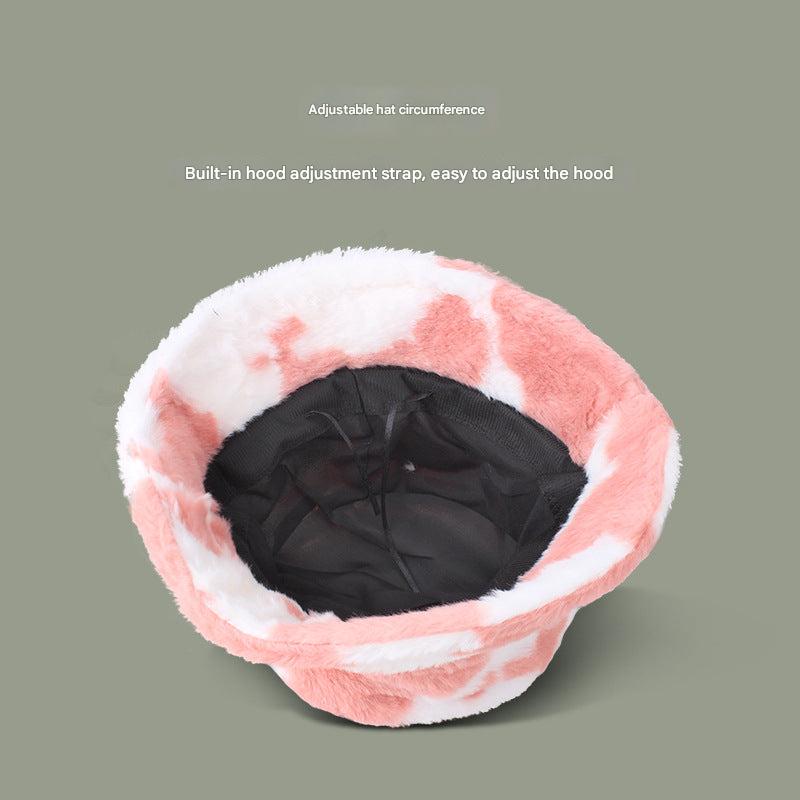 Leopard print fisherman hat front view