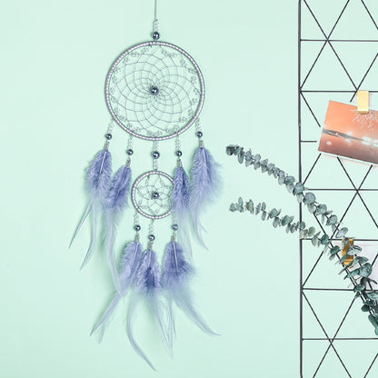 Colorful handmade dream catcher for bedroom decor