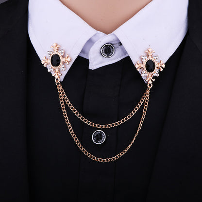 Unique geometric cross brooch for outfits