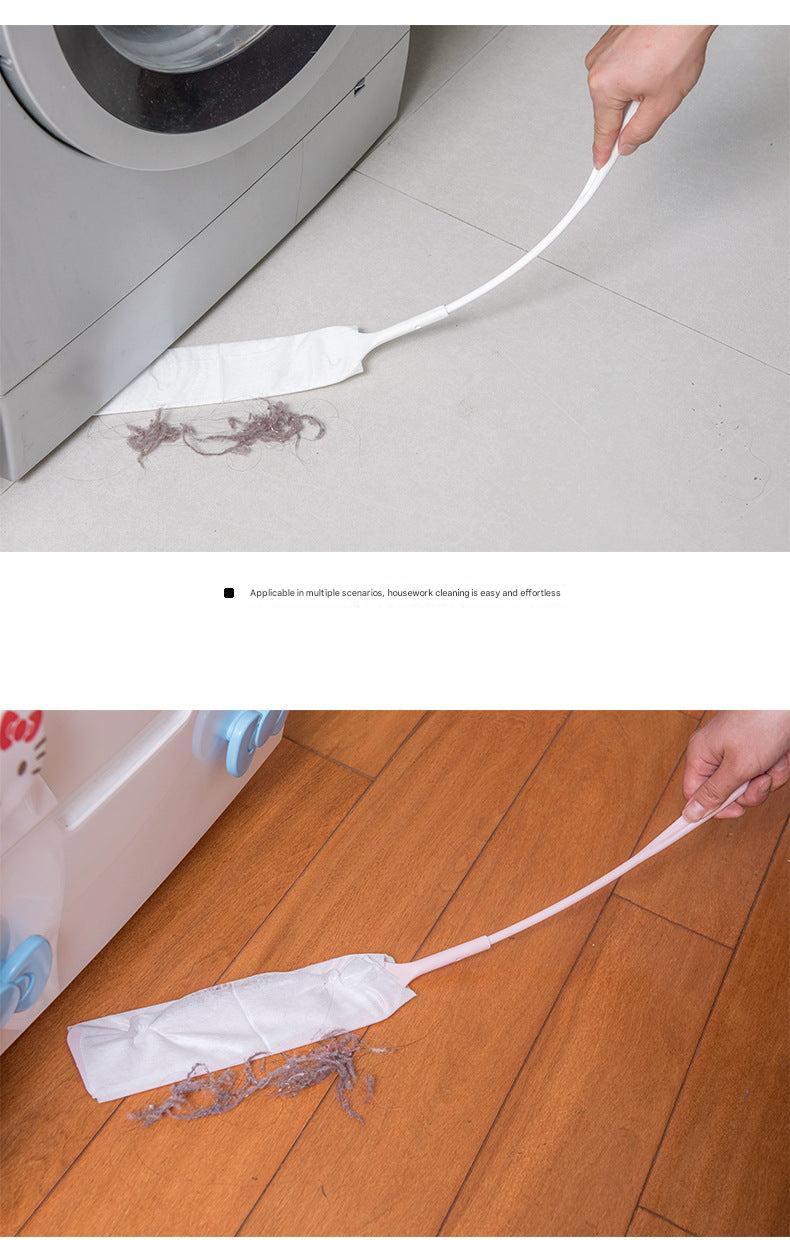 Using the Gap Dust Brush under furniture