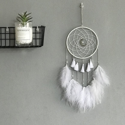 Homemade dream catcher wall art