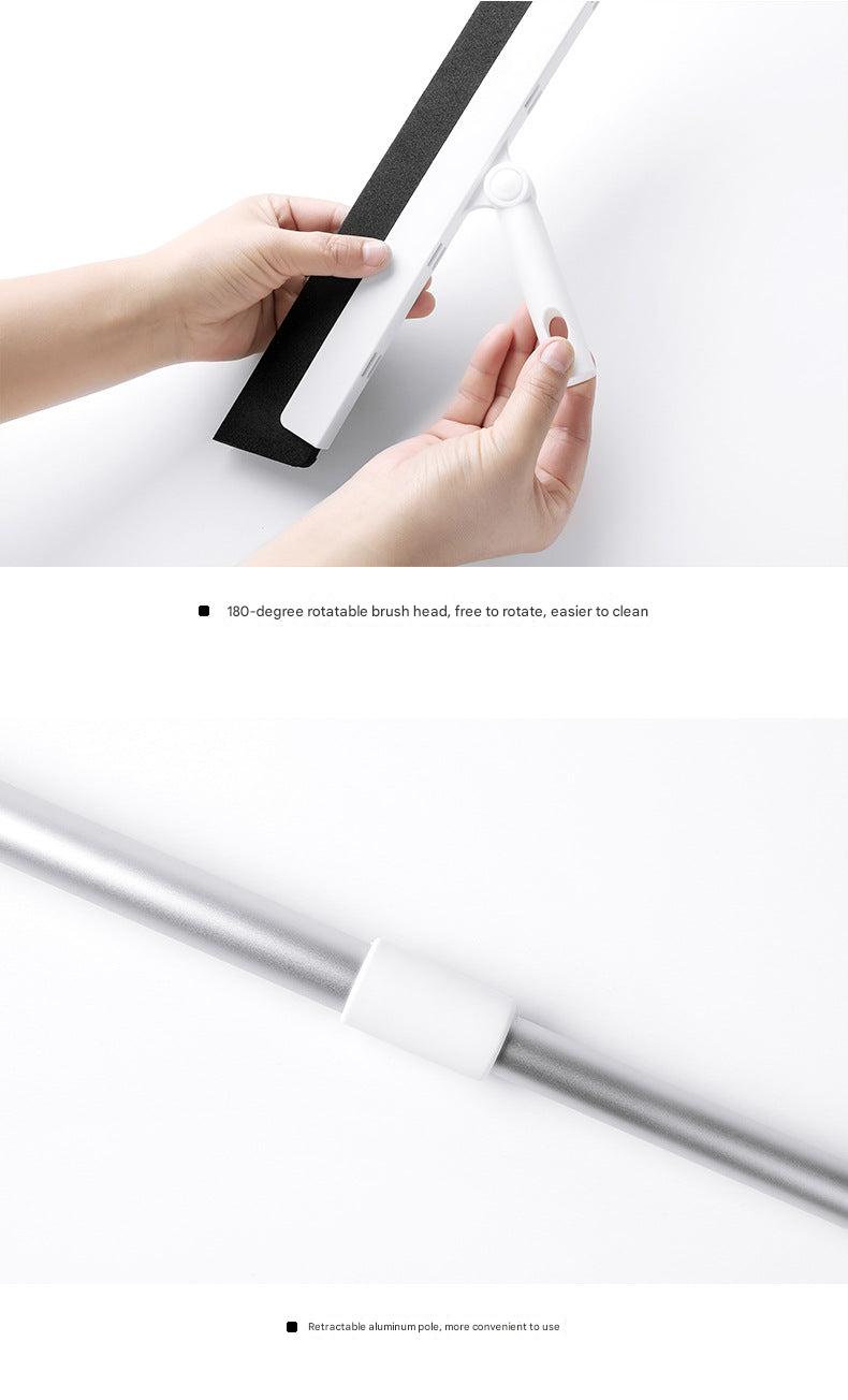 Durable plastic and aluminum mop design in action