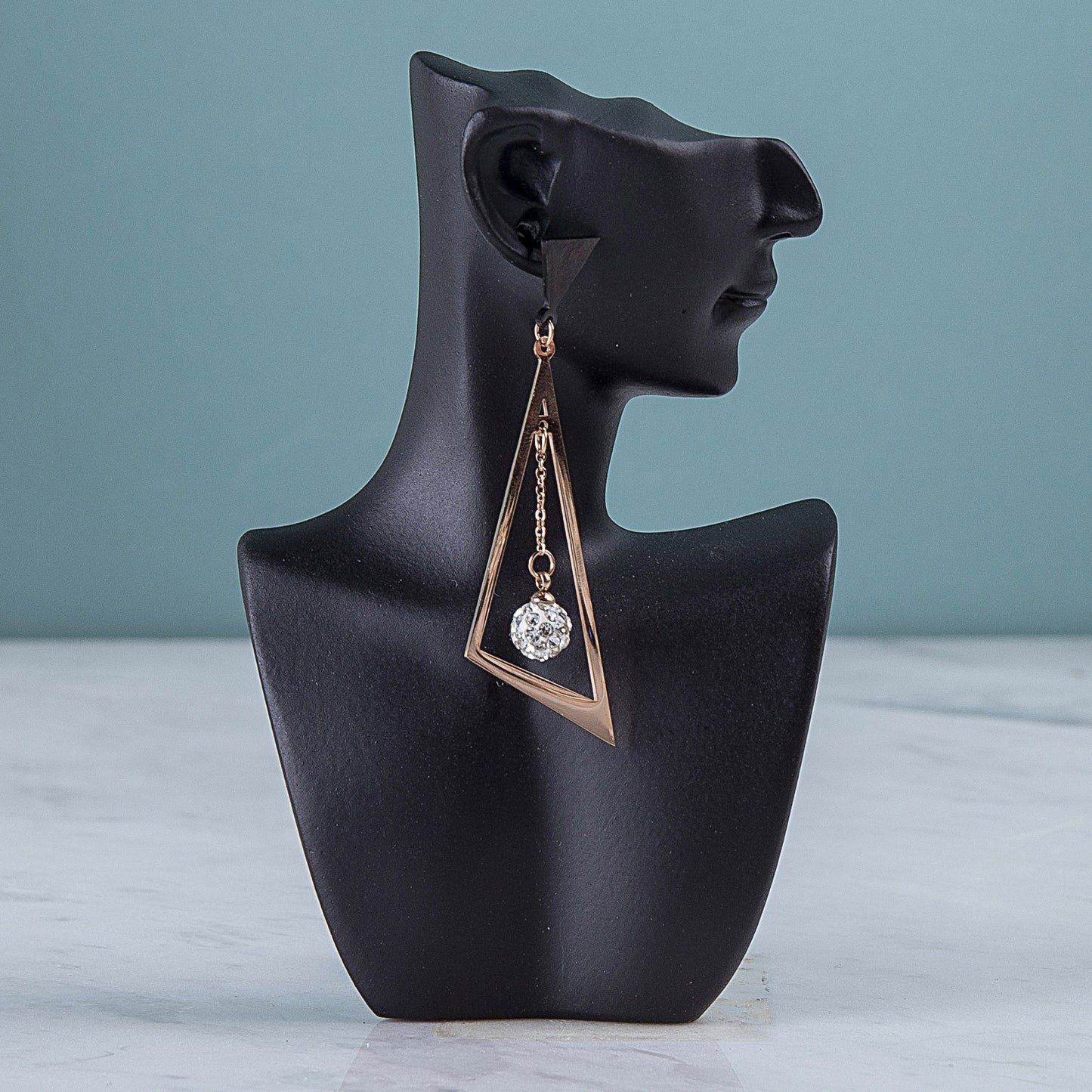 resin figure jewelry stand minimalistic design