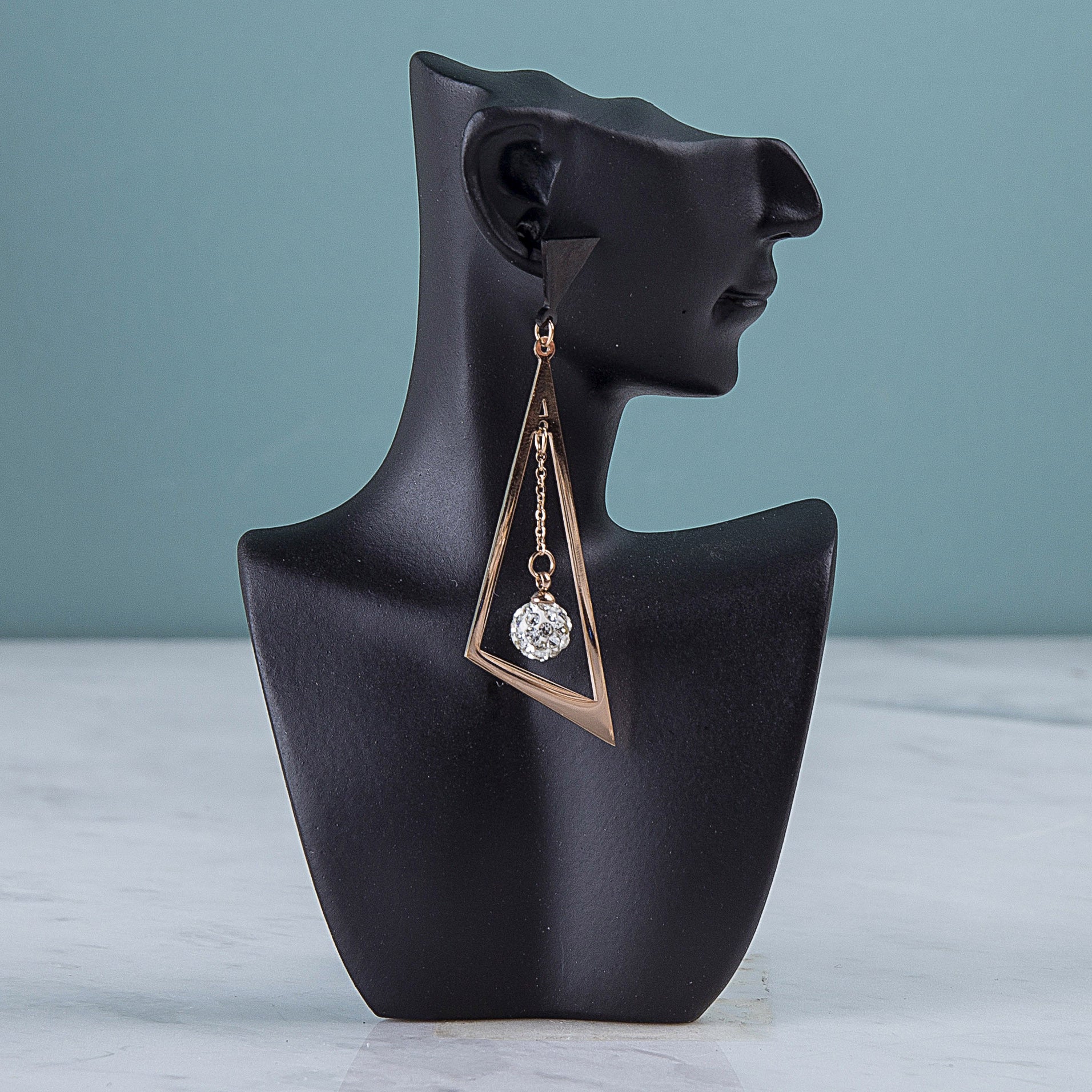 resin figure jewelry stand minimalistic design