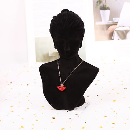 sophisticated white mannequin jewelry stand