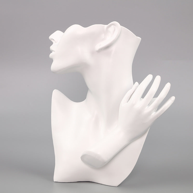 resin mannequin display stand with polygons