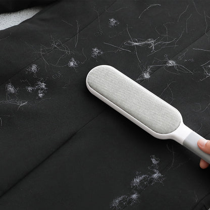 Double-sided pet hair remover brush with fur capture
