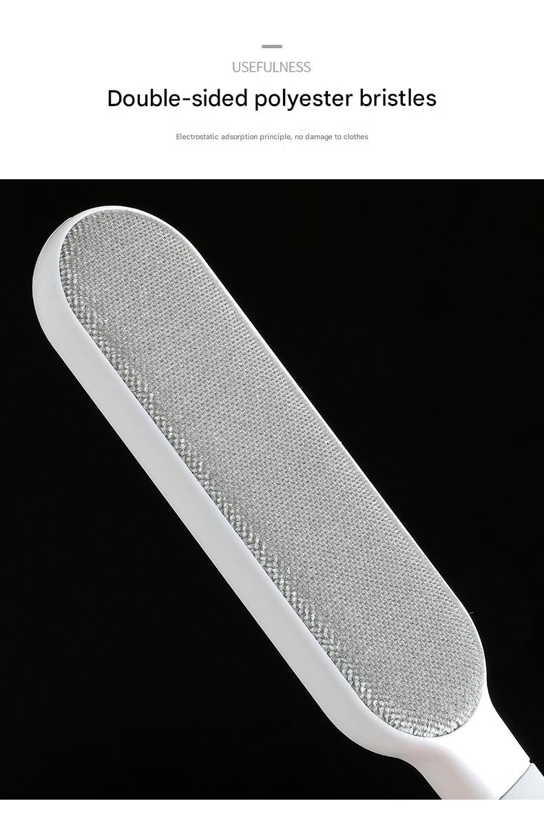 Double-sided pet hair remover brush with fur capture