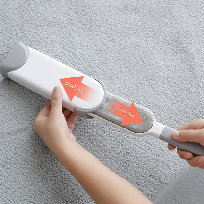 Double-sided pet hair remover brush texture detail