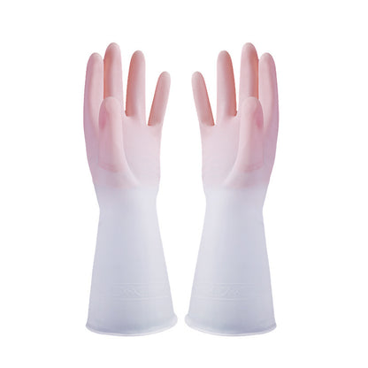 Different sizes of cleaning gloves available