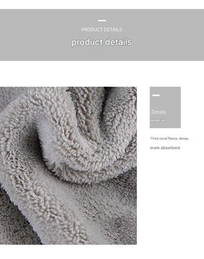 Gray lightweight hand towel on a bathroom rack - image 3