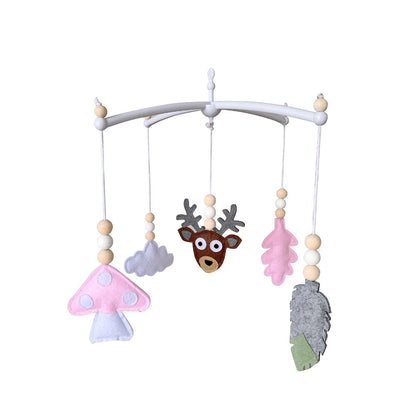 Baby crib mobile with felt decorations image 1