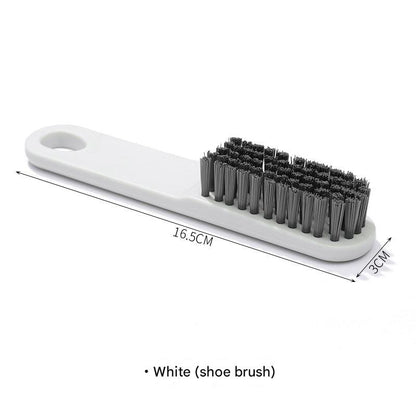 Purple cleaning brush for laundry and shoes