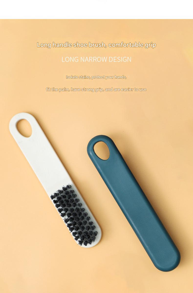 Yellow cleaning brush for laundry and shoes