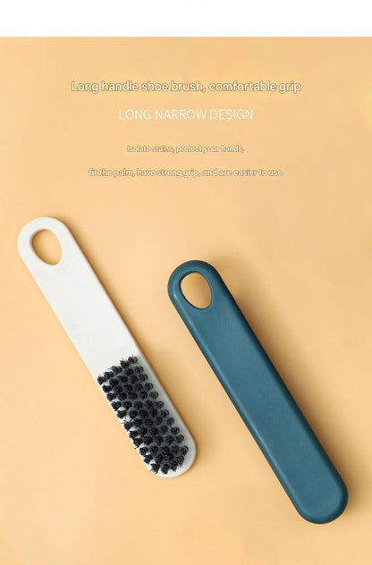 Yellow cleaning brush for laundry and shoes