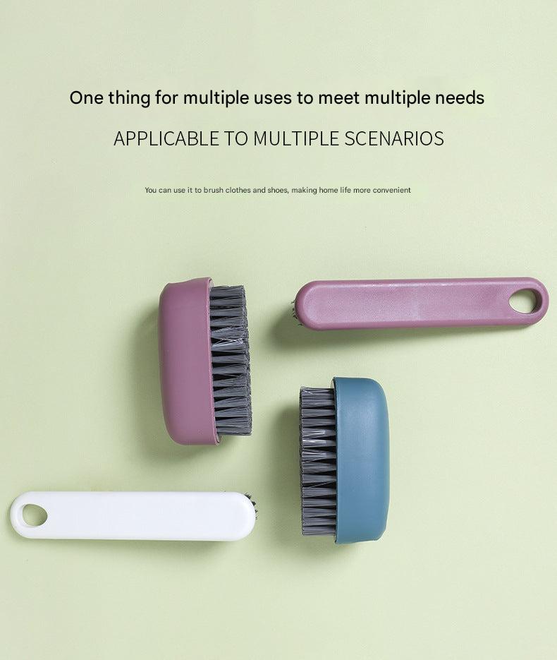 Gray-white cleaning brush for laundry and shoes