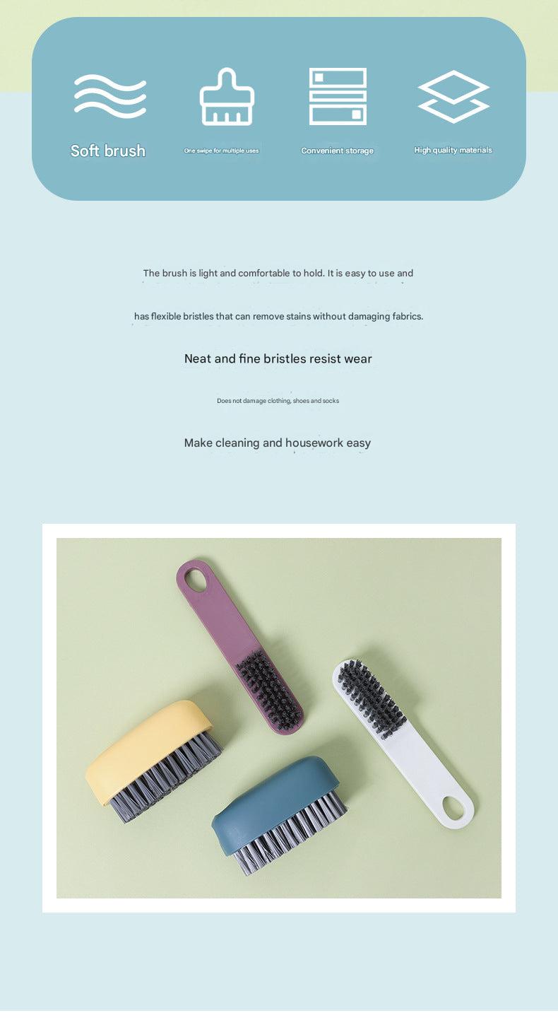 Gray-white cleaning brush for laundry and shoes