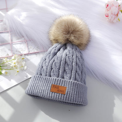 Soft beige beanie for winter wear