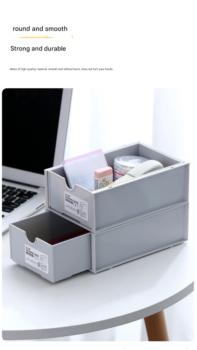 Multi-functional storage box for cosmetics and office supplies