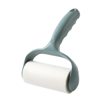 yellow blue pink green refillable lint roller with sticky sheets