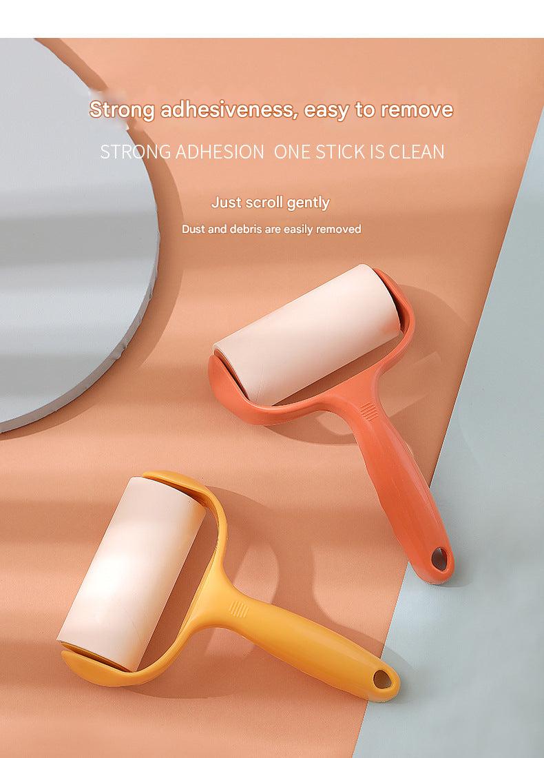 display of lint roller peeling feature with removable layer