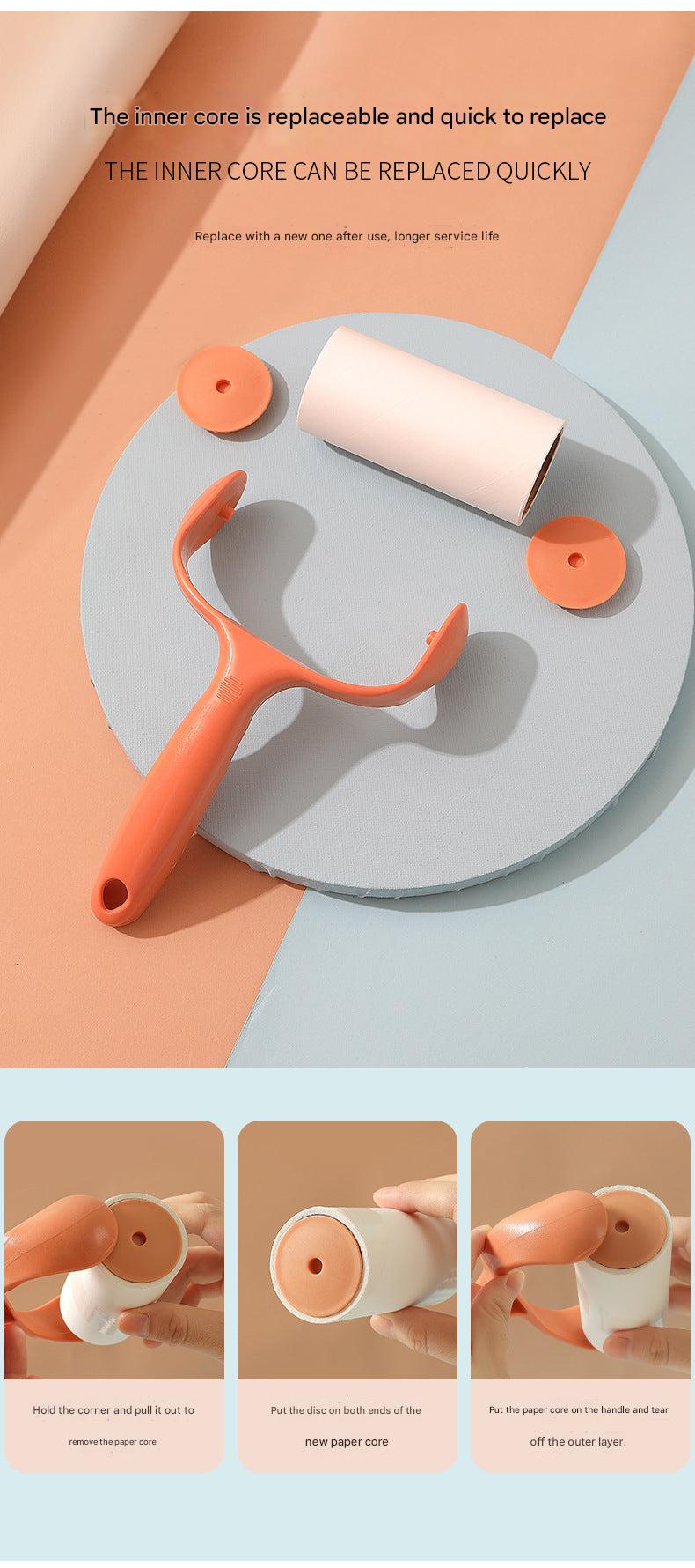 detail of lint roller colors and sheet count