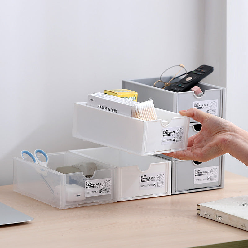 Multi-functional storage box for cosmetics and office supplies
