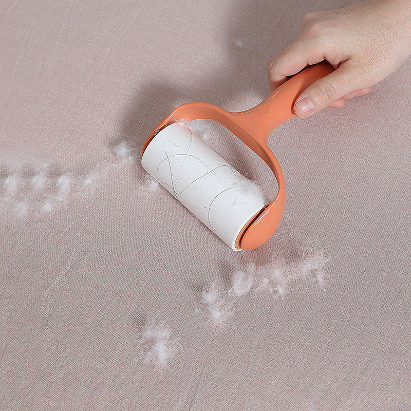 isometric view of colorful lint rollers on white background