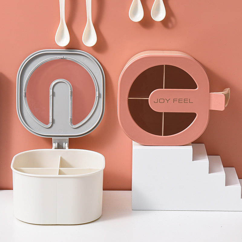 Elegant spice rack with lids