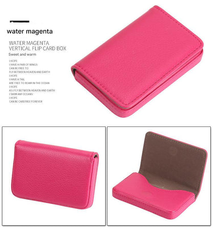 Business card holder pink color