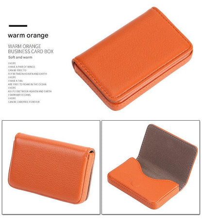 Business card holder orange color