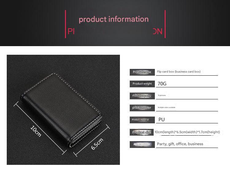 Business card holder brown color
