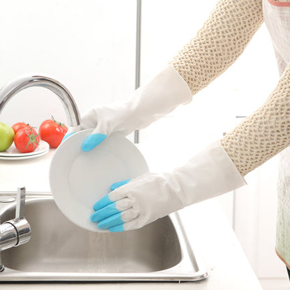 Blue reusable kitchen gloves