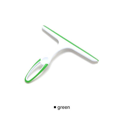pink window cleaning squeegee