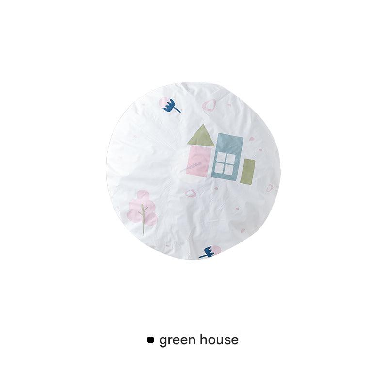 Stylish PEVA dust cover for floor fan - yellow design
