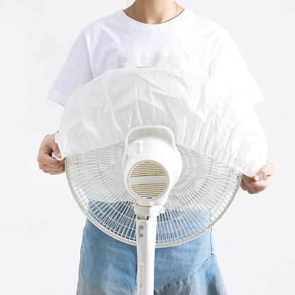 Stylish PEVA dust cover for floor fan - pink hearts design