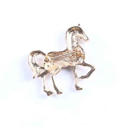 Electroplated alloy cat brooch