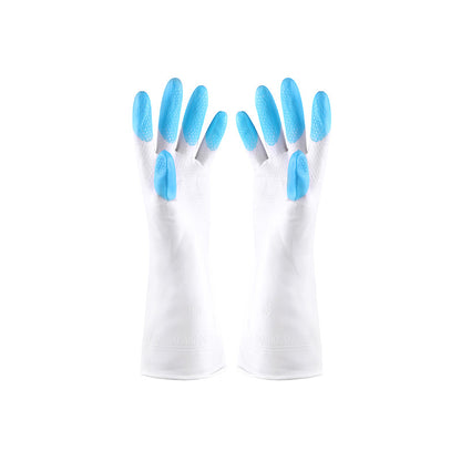 Set of latex gloves for household use