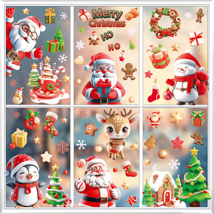 Festive glass stickers for windows