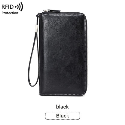 RFID women's wallet with multiple card slots
