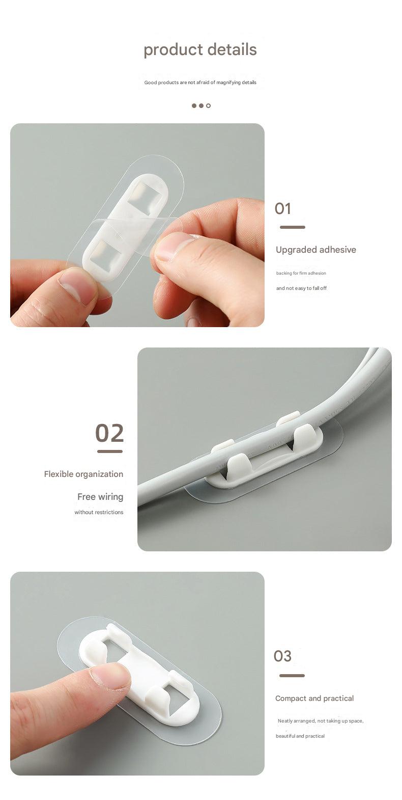 High-Adhesion Self-Adhesive Cable Clip 3