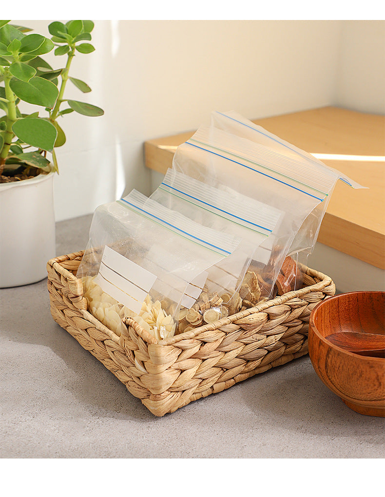 Plastic food storage bags assortment
