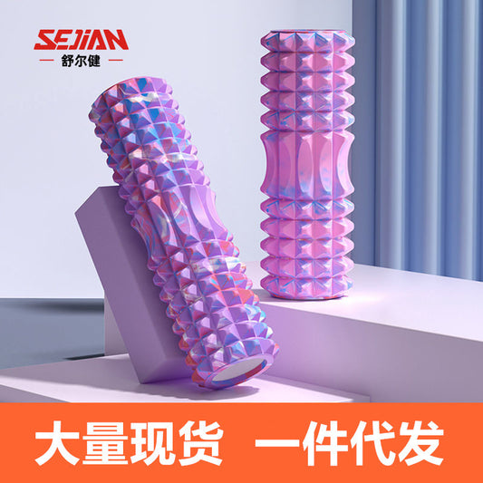 Hollow design foam roller for deep tissue massage