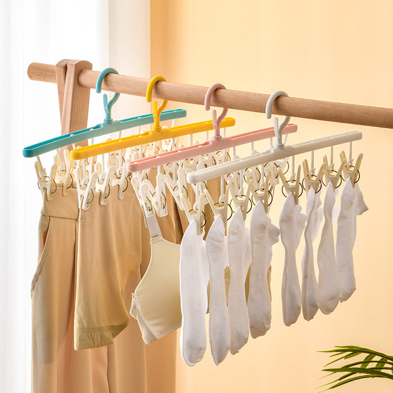 Sock drying rack with eight clips view 10