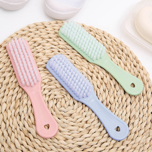 Pink long handle cleaning brush