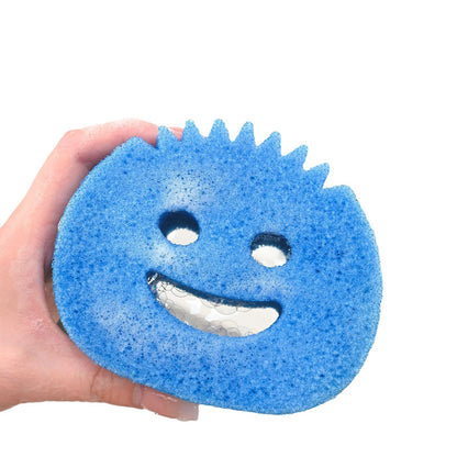 Biodegradable cleaning pad in sink