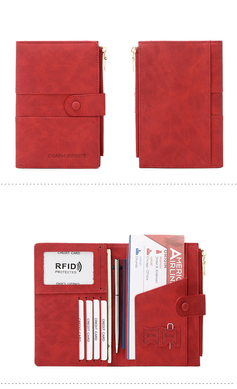 RFID passport holder in coffee