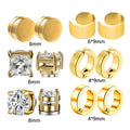 6 Pairs Set G Gold